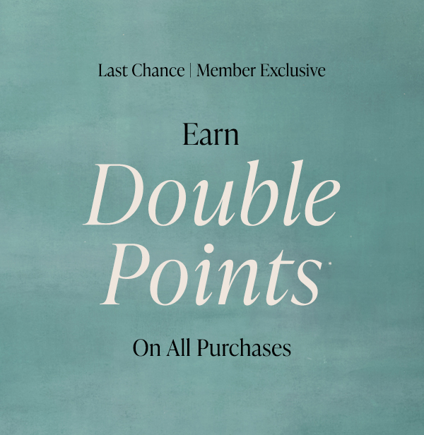 GUESS List member exclusive double points on all purchases online and in-store