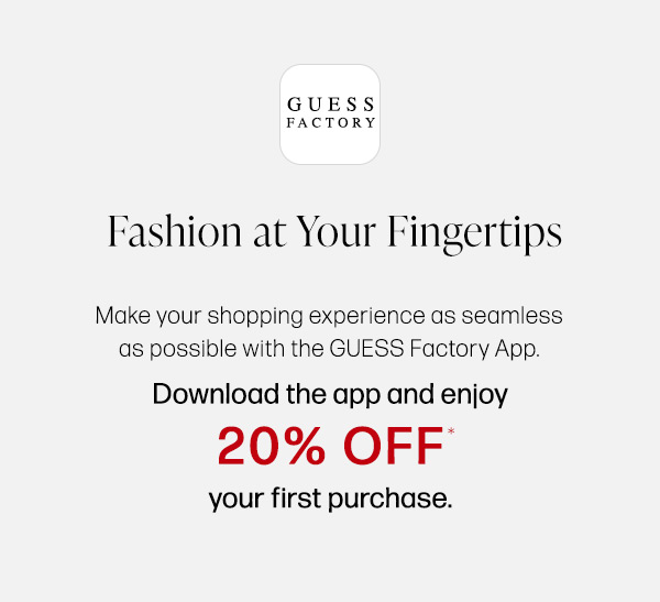 Guess promotion outlet code