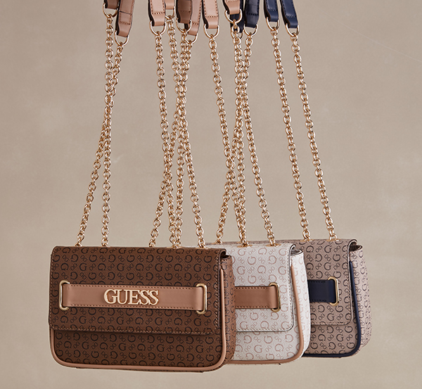 GUESS Logo Print Handbags