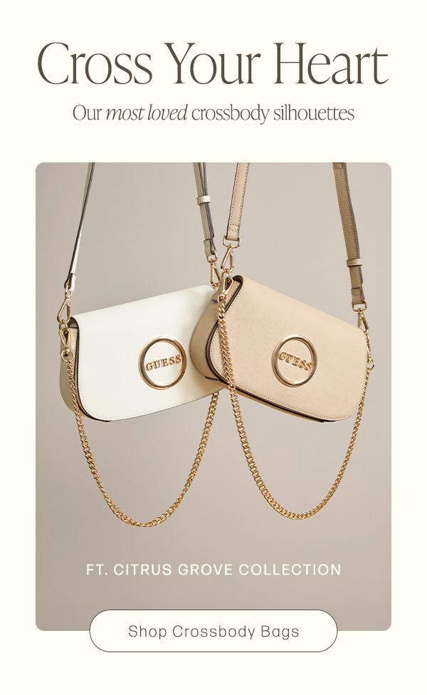 image of rounded faux-leather mini crossbody shoulder bag with logo emblem