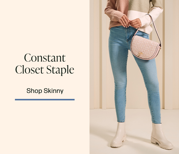 sitewide sale featuring light wash indigo skinny jeans