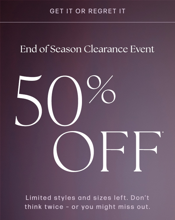 shop 50% off clearance sale items for women featuring apparel, shoes and handbags