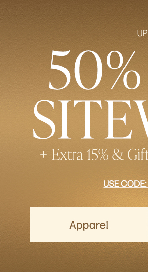 up to 50% off sitewide plus extra 15% off orders $125+