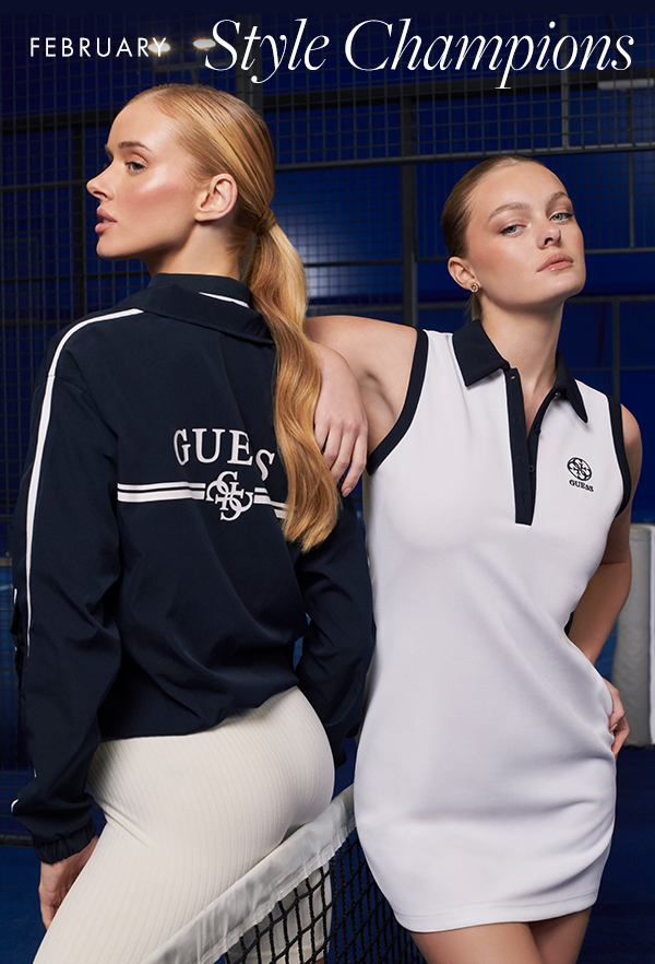 Find new ways to move and shop the new GUESS Sport Collection.