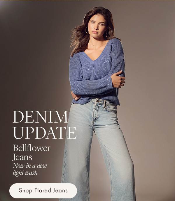 It’s time for a denim update. Ft. the Bellflower Jeans now in a new light wash. 