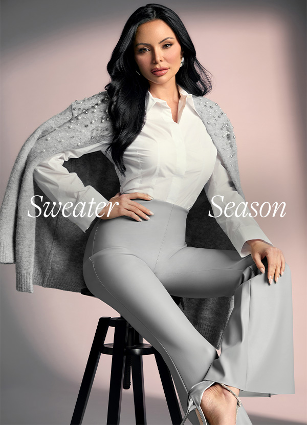 Cooler weather is here! Live out the season in lavish layers for fall. Shop sweaters today. 