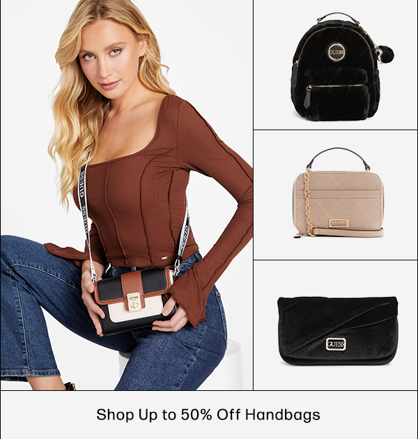 shop up to 50% off bestselling handbags